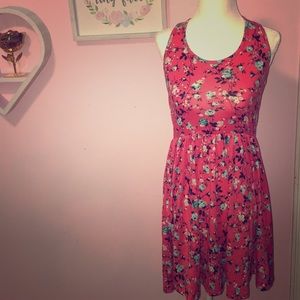 Rue 21 coral floral dress S